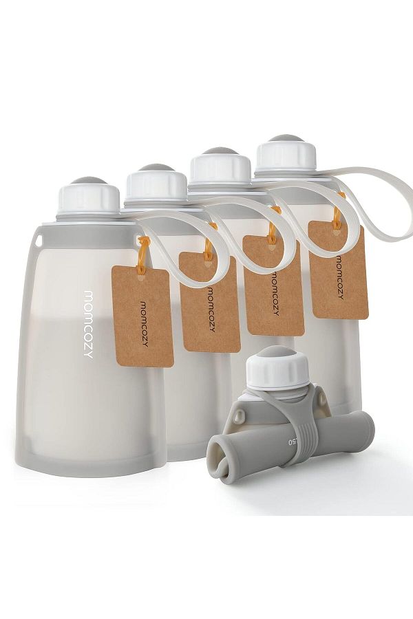 Momcozy-Silicone Breast Milk Storage Bags, Reusable for Breastfeeding 1