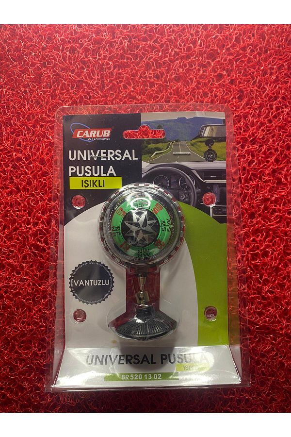 Carub-Auto Accessory Sticker - Compass with Light 1
