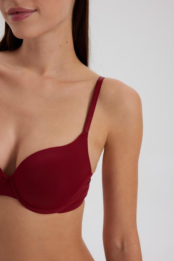 Defacto Fall In Love half Pushup Padded Basic T-Shirt Bra - Trendyol