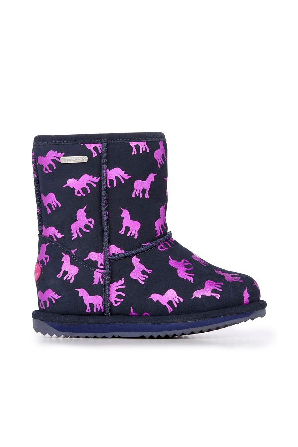 EMU Rainbow Unicorn Brumby Boy s Navy Boots K12373 17306 Trendyol