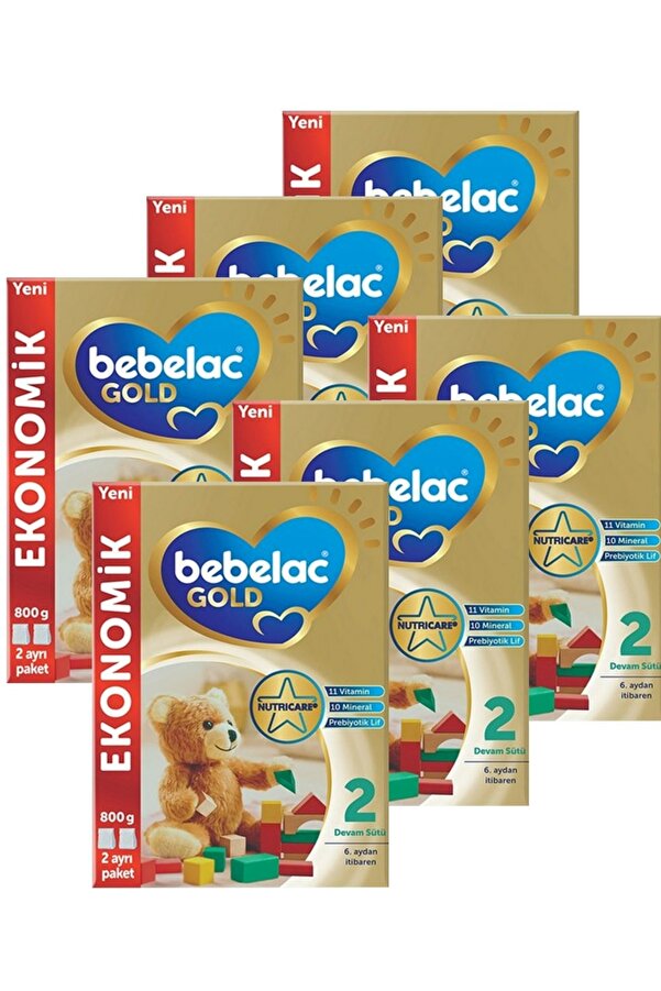 Bebelac Gold 2 Devam Sütü 800 gr X 6 Adet