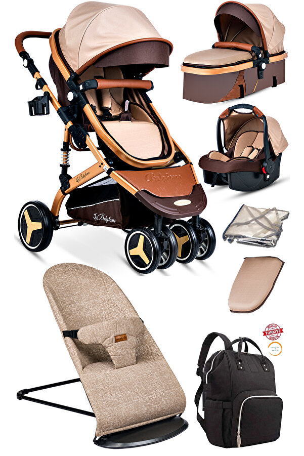 Baby Home 7 In 1 Yeni Doğan Full Set 945 Travel Sistem Bebek Arabası 370 Sallanır Ana Kucağı