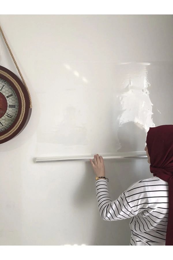 Tutunabilir Kağıt-2 Transparent Static Paper Writing Boards - 60X100 Cm, Applicable with Pen and Button 1