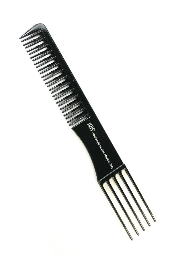 IRIS-Professional Double Toothed Comb with Fork 50013 1