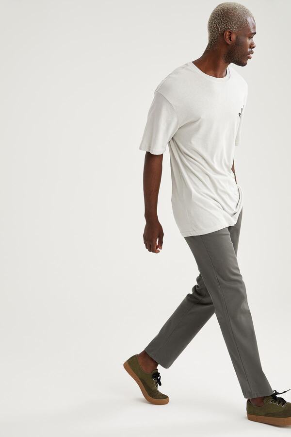 DeFacto-Regular Fit Basic Chino Trousers 1