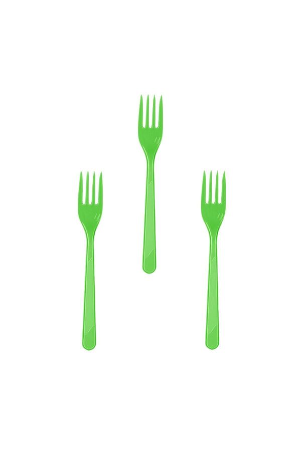 Roll-Up-Green Plastic Fork Party Set of 25 1
