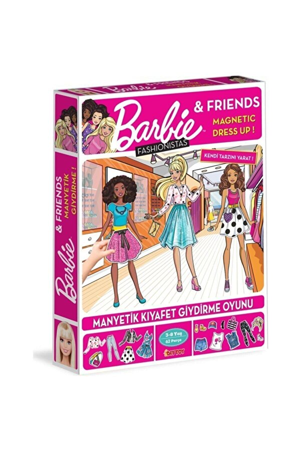 Barbie Dress Up Fashionistas Manyetik Kıyafet Giydirme