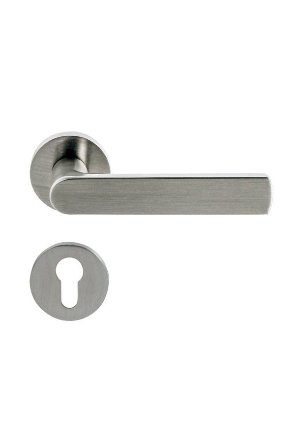 Hafele-Merit II Barrel Door Handle Set - Matte Nickel 1