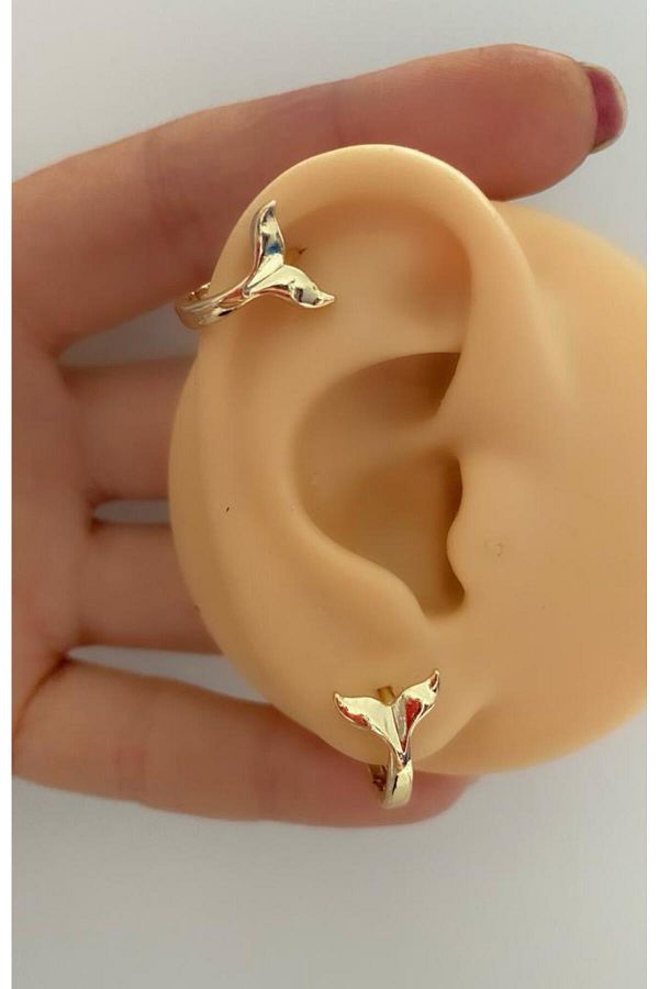 Earrings that connect from discount cartilage to lobe