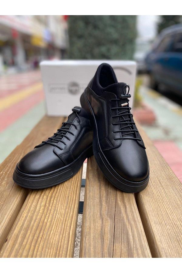 JAMES FRANCO James Franco Genuine Leather Flexible Sole Men s Shoes 101 841 BLACK WITH CABINET BLACK STRETCH 3287 Trendyol