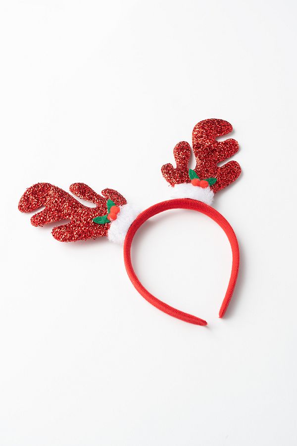 Banamio-Christmas Glitter Deer Horn Shaped Crown 1