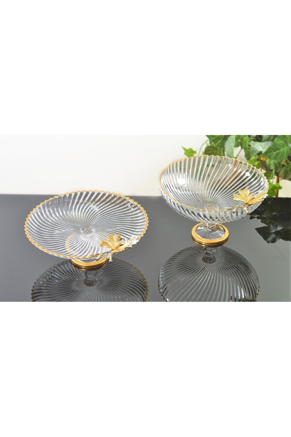 Santara-PREMIUM QUALITY GOLD GORGEOUS PRESENTATION SET WITH DOUBLE BUTTERFLIES CONSISTS OF TWO PIECES 1