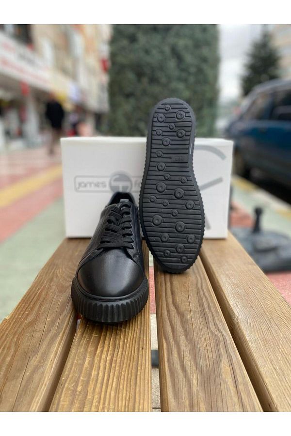 JAMES FRANCO James Franco Genuine Leather Comfort Sole Men s Shoes 993 01 BLACK 8374 Trendyol
