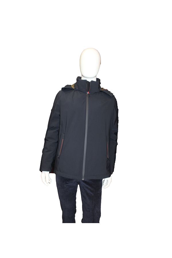 Allegro-Men's Hooded Coat Black 1