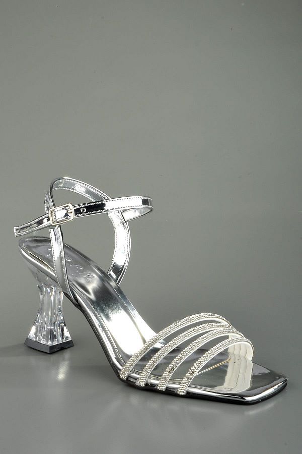 Clear evening dress shoes top