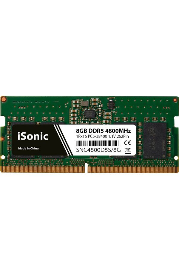 iSonic-8gb Ddr5 4800MHZ PC5-38400 CL40 Notebook Ram Memory SNC4800D5S/8G 1
