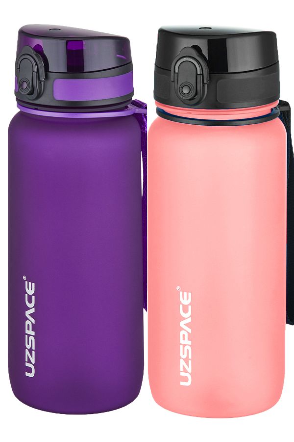 Uzspace-2-Piece Tritan Flask Set 650 Ml 14 Different Color Options Fiftyfifty 1