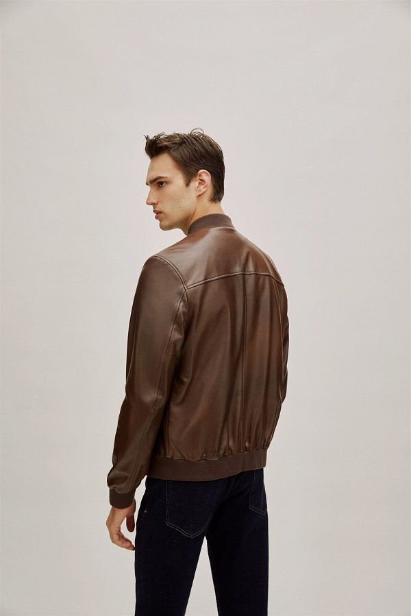 Elle Jacket Brown Bomber jackets Trendyol