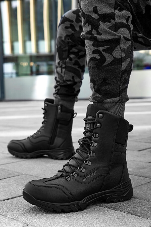 Herren Stiefel Schuhe FÃ¼r Enge Hosen Dark Seer Schwarze Outdoor