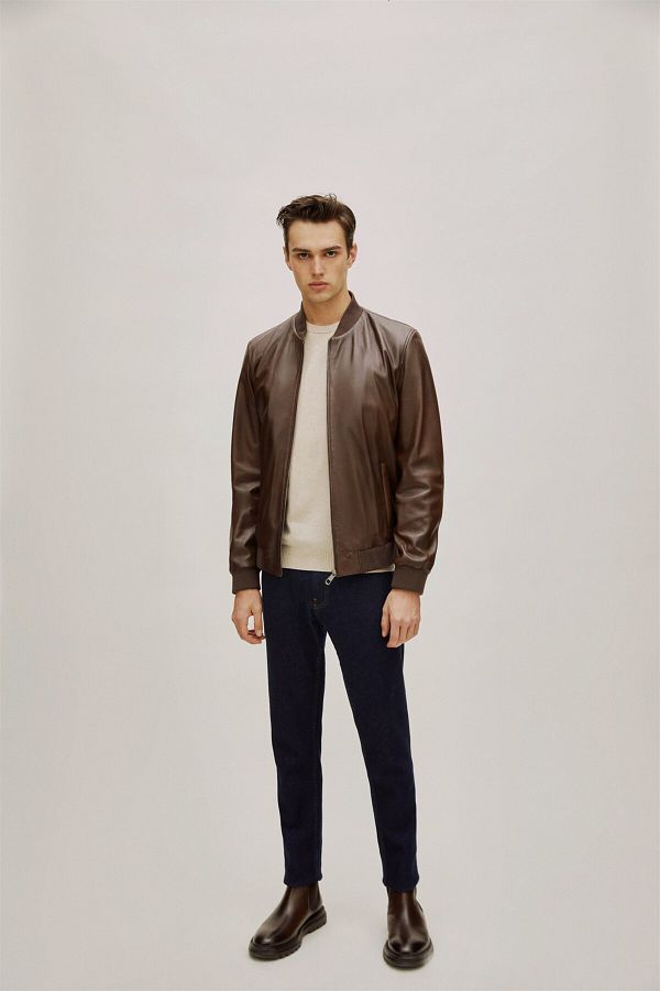 Elle Jacket Brown Bomber jackets Trendyol