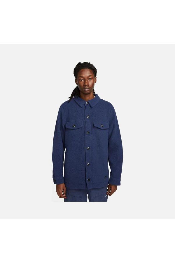 Nike Sportswear Sports Utility Sherpa Full buttoned Men s Jacket Lumberjack Shirt Oversize Fd4334 410 Trendyol