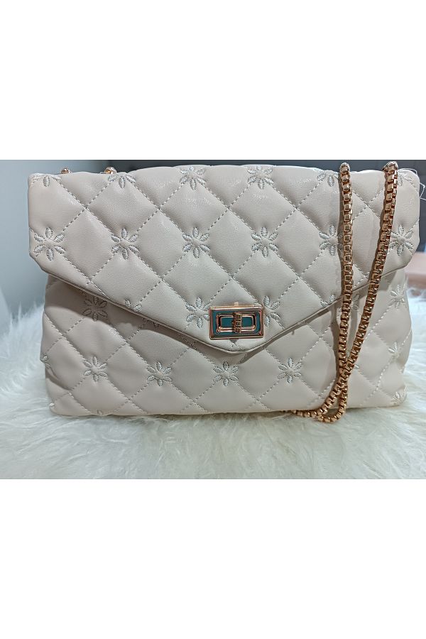 CANTA Rose Gold Chain Detailed Bag Trendyol