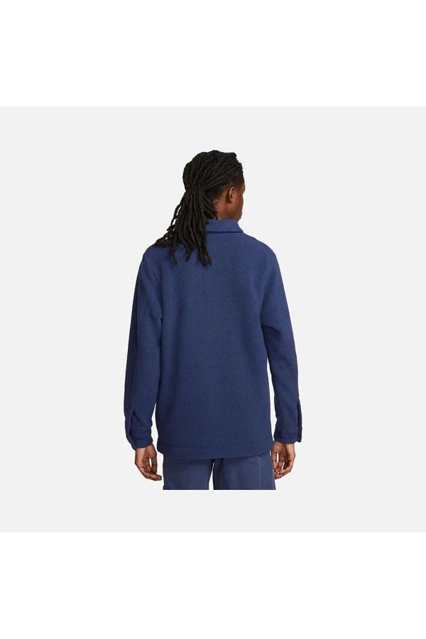 Nike Sportswear Sports Utility Sherpa Full buttoned Men s Jacket Lumberjack Shirt Oversize Fd4334 410 Trendyol