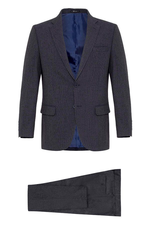 SÜVARİ-Regular Fit Dobby Suit 1