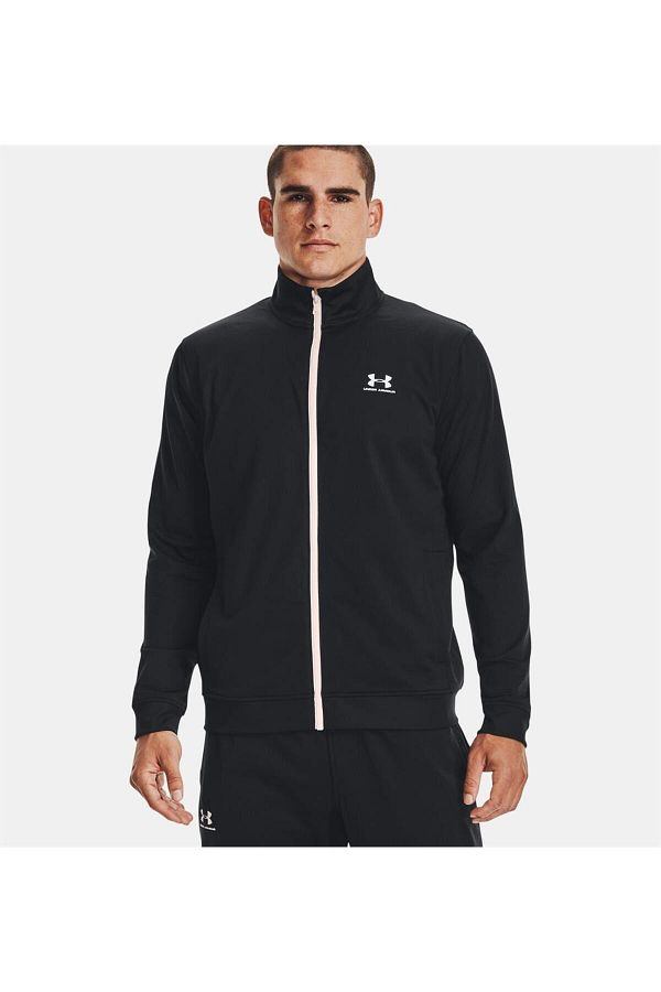 Black under armour windbreaker best sale