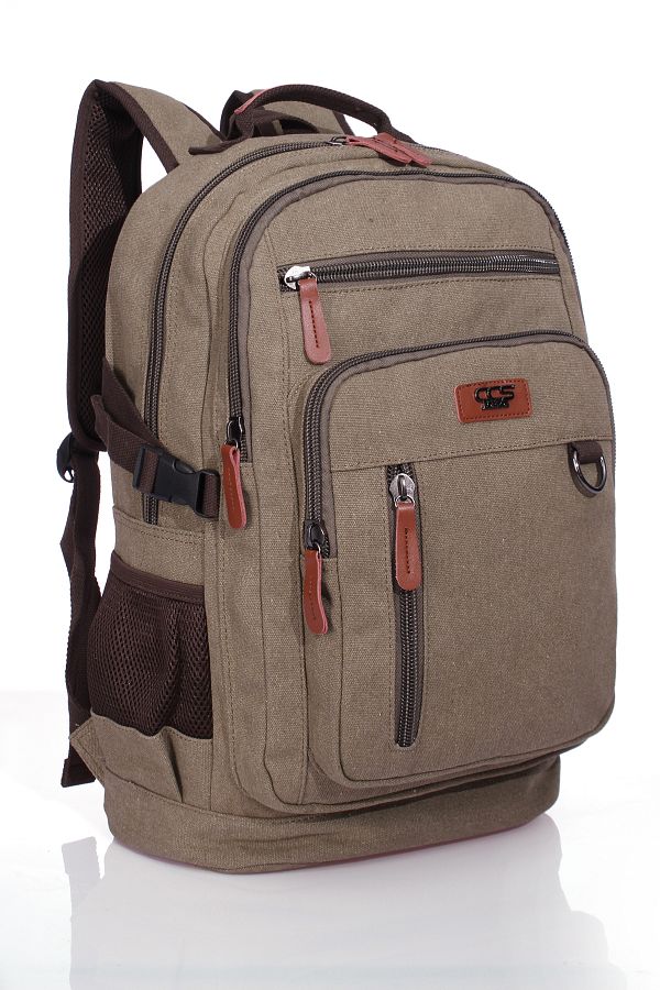 ÇÇS-ççs 51451 Canvas Backpack KHAKİ 1