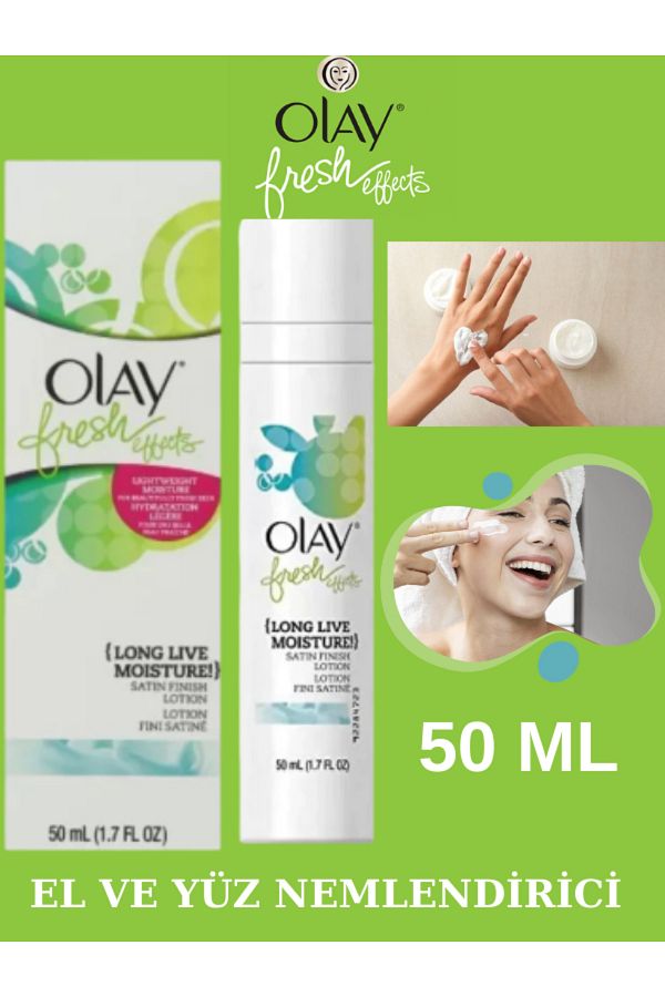 OLAY-Fresh Effects Elveface 50ml - Light and Soft Satin Lotion, Most Suitable for All Skin Types 1