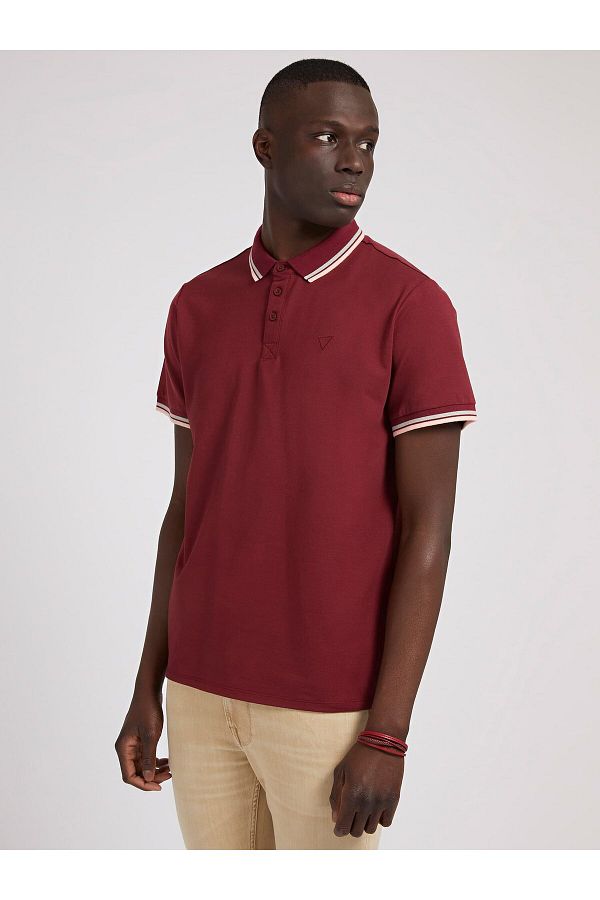 Guess Men s Sports T Shirt Es Ss Burgundy Color Trendyol