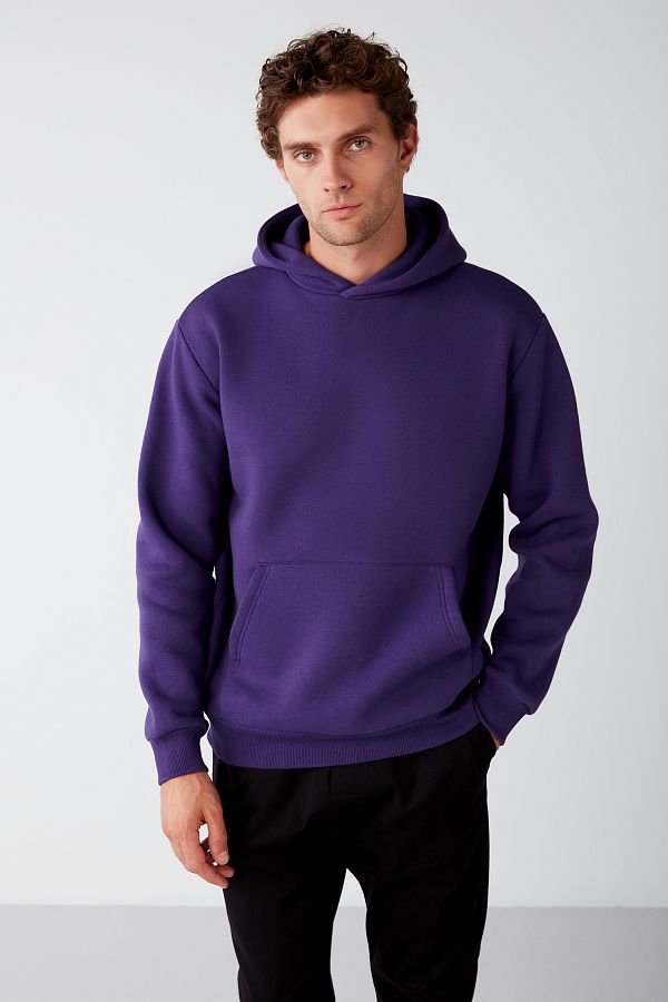 Fluffy purple hoodie new arrivals