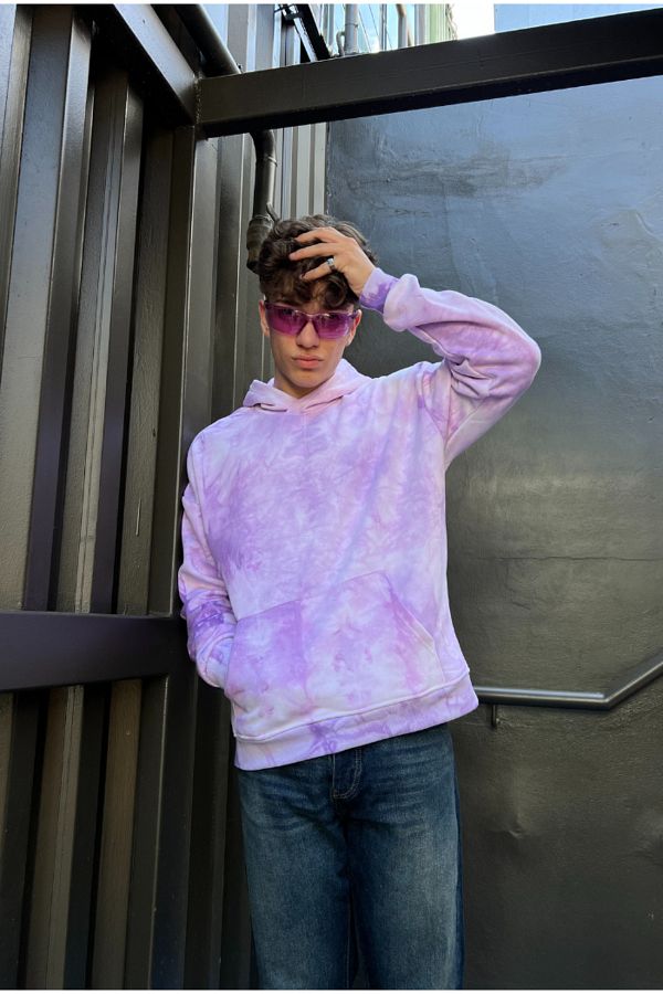 serline Tie Dye Oversize Hoodie Trendyol