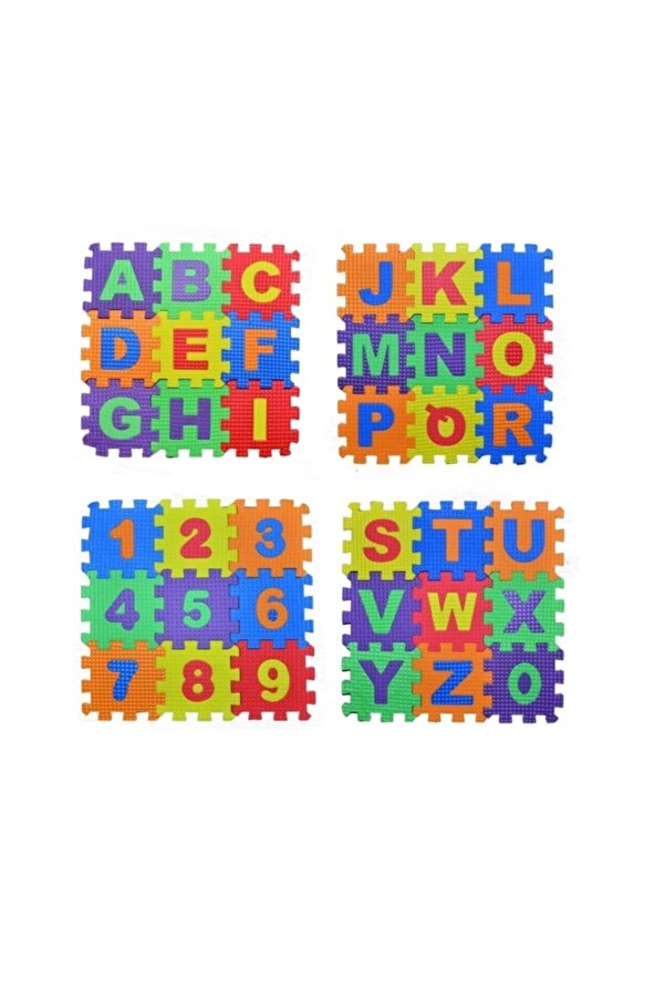 Hayal Sepeti Eva Puzzle Harf Ve Sayılar Oyun 36 Parça Puzzle 9cm x 9cm