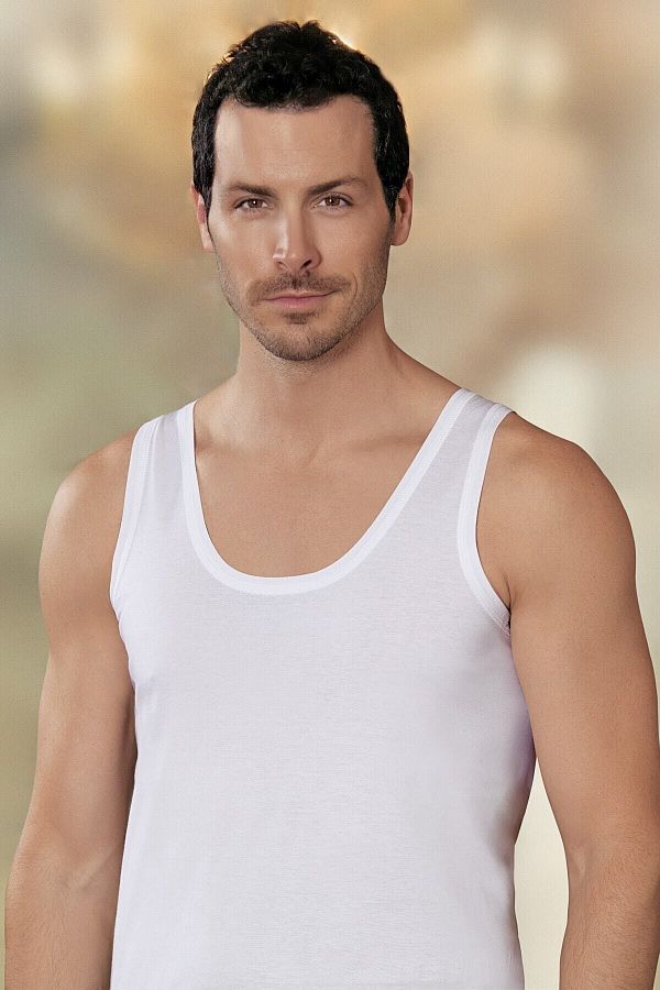Şahinler-Pack of 6 M Wide Strap Combed Cotton Men's Undershirt New Season 1