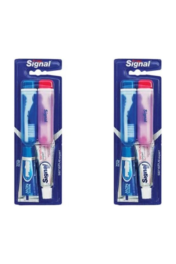 Signal-Custom Travel Set Toothbrush + Toothpaste X2 1