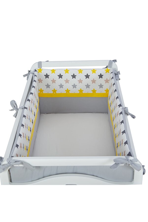 G&G baby 60x120 Beşikler Için Yan Koruma Bariyeri Fermuarlı 4 Parçalı