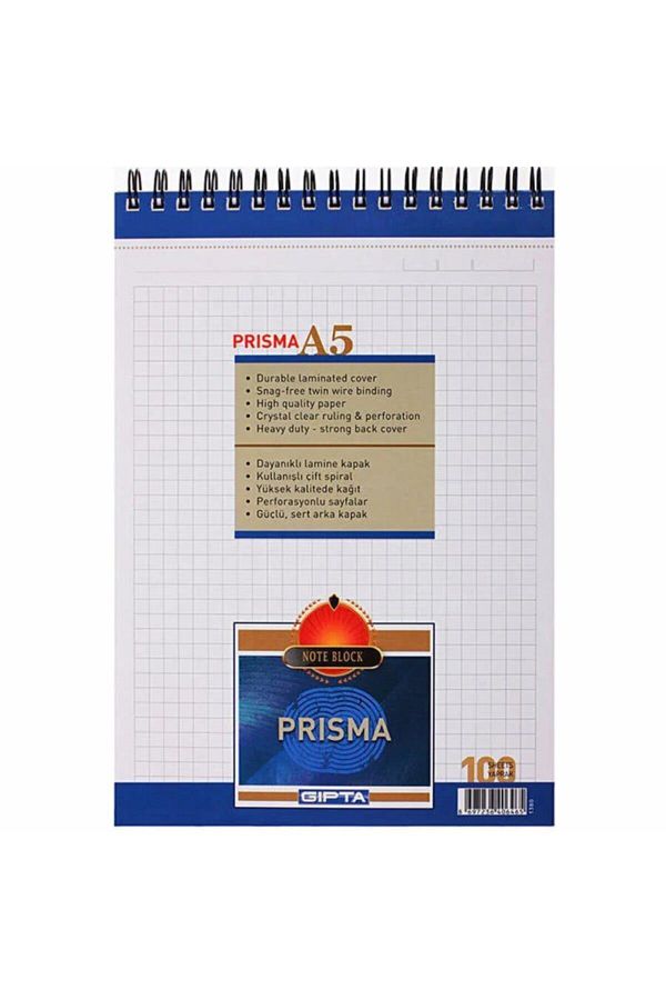 Gıpta-Prisma A5 Memo Pad Striped 100 Sheets Set of 6 1