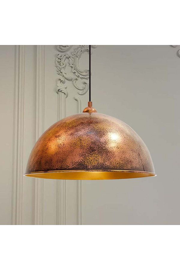 Bamyum-Vintage Handgemalte Metall Hängelampe 1