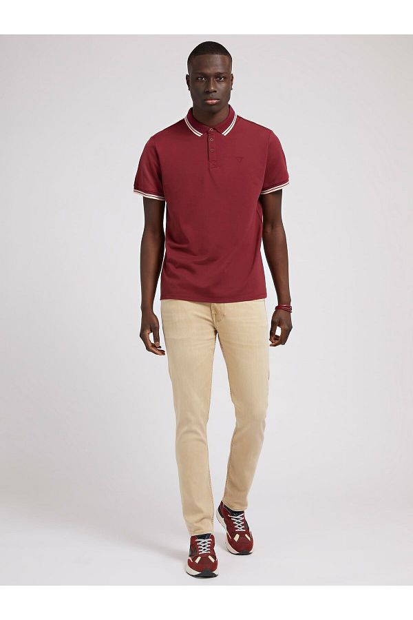 Burgundy guess shirt 2025