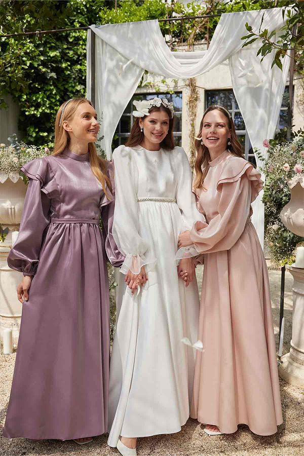 Manuka-Sparkling Grace večerní šaty Levandule 1