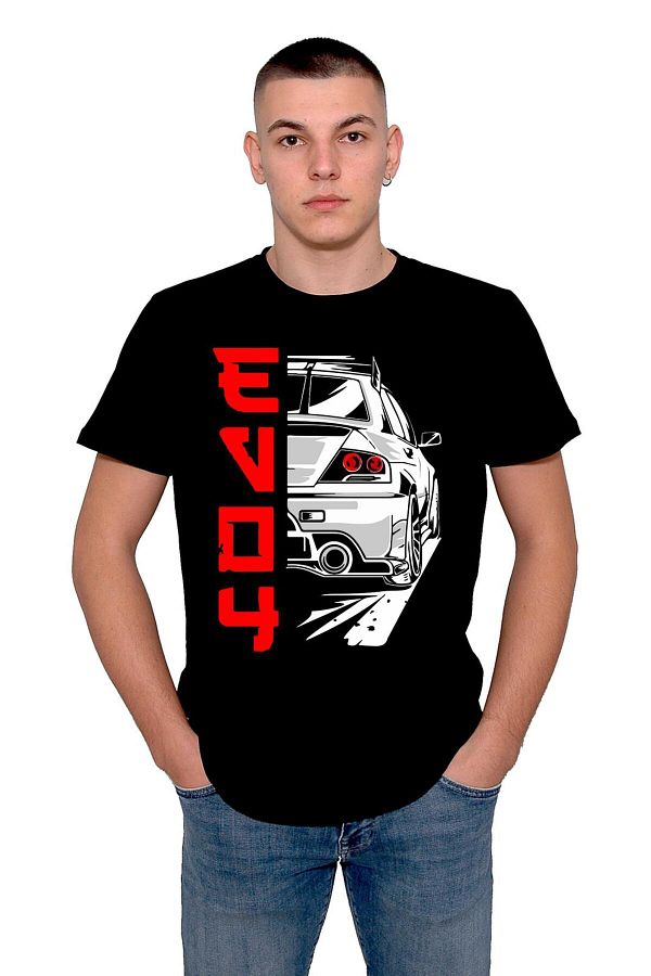 BIGROON-Mitsubishi Lancer Evo Roll - Unisex Super Car T-Shirt 1