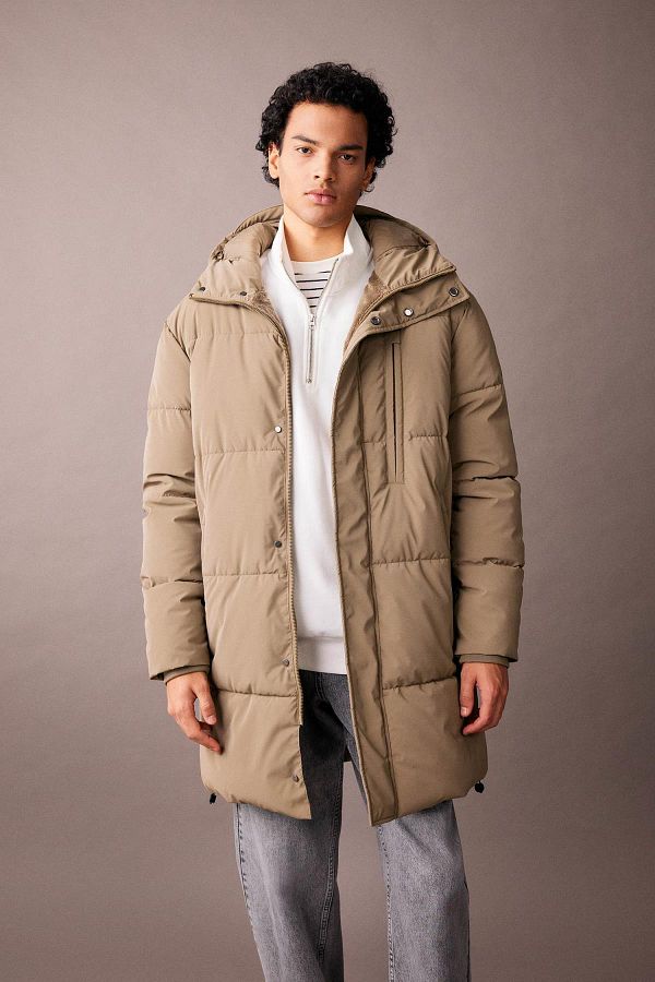 Faux fur lined hooded jacket outlet