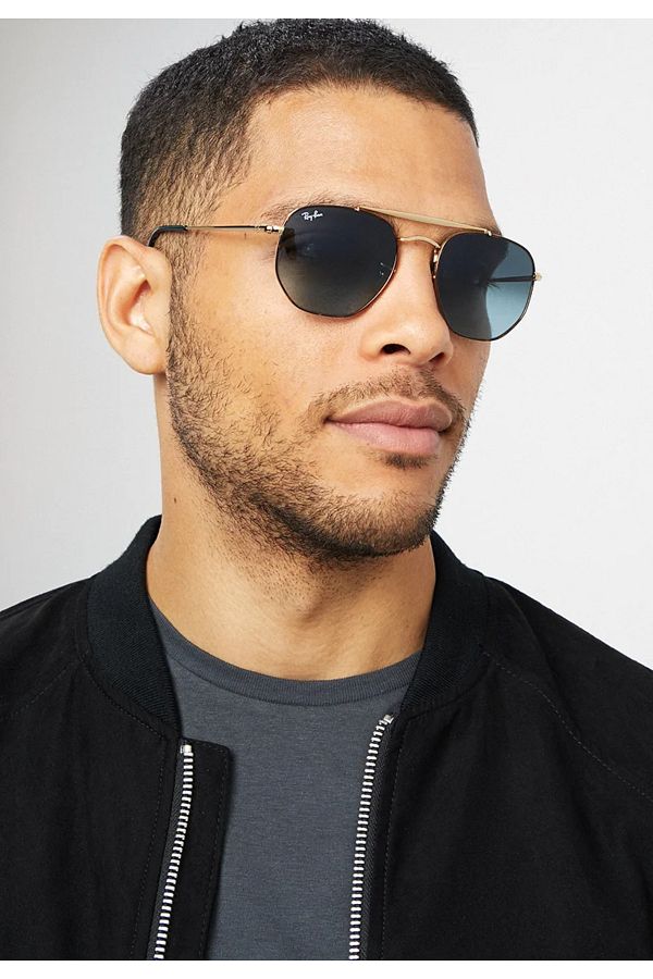 Ray Ban MARSHAL L YOU GOLD HAVANA PATTERN METAL MINERAL GLASS Trendyol