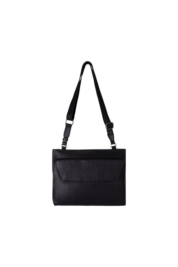 Cowboysbag Cowboysbag Adstock Zwarte Leren Schoudertas 3394 000100 Trendyol
