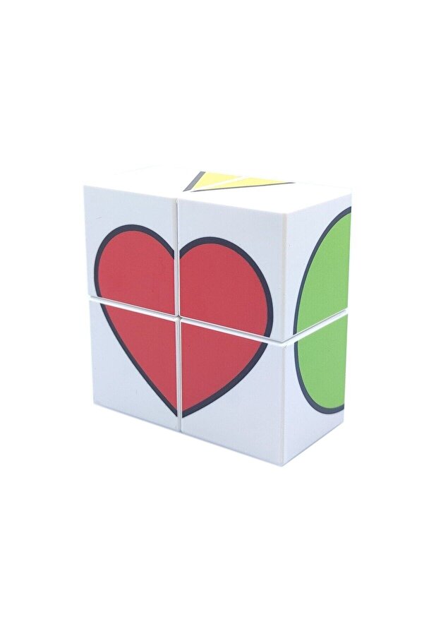 KÜPSS Manyetik Puzzle Şekiller Geometrik Şekiller Yapboz - 4 Manyetik Rubik Küp 6 Renkli Şekil Puzzle