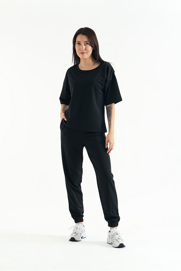 xwitzer Women s Off Shoulder T Shirt Elastic Jogger Tracksuit Set Mrt5011 Trendyol