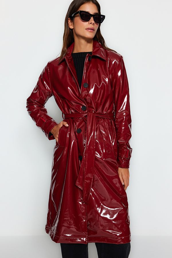 Trenchcoat bordeaux rot