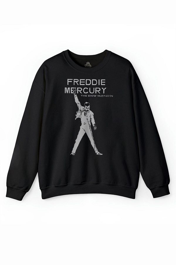 so cool Freddie Mercury Eagle Rock Queen We Are The Champion Printed Sweatshirt Trendyol